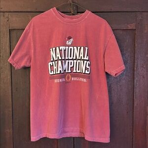 Unisex UGA University of Georgia Red National Champions Comfort Colors T-Shirt